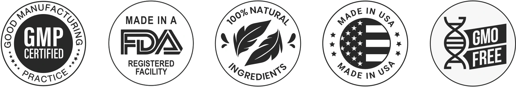 FlowRevive Natural Formula Badges